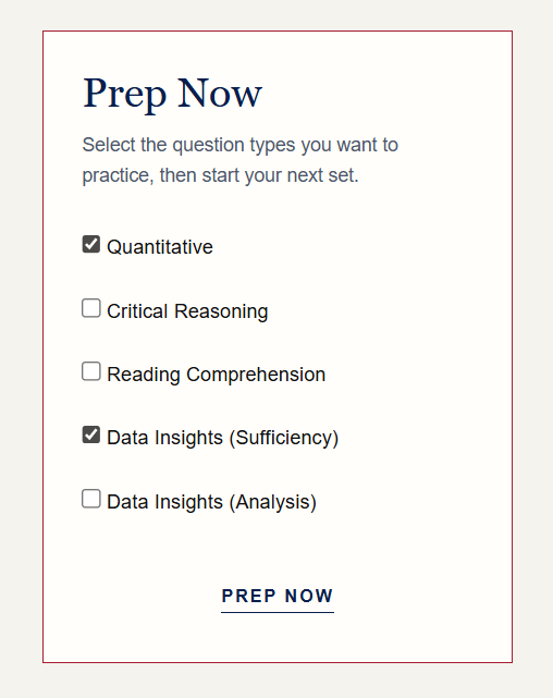 Adaptive practice grid